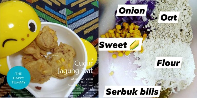 Resipi Cucur Jagung Oat Simple, Sesuai Untuk Anak Yang Tolak Nasi. Wajib Cuba!