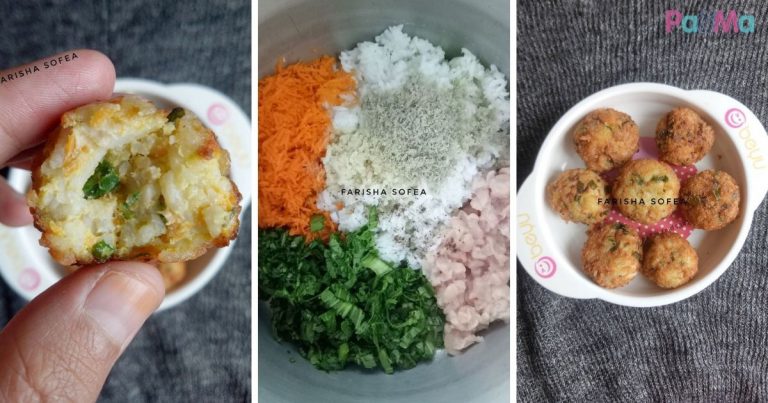 Resipi Nasi Kepal Goreng, Parut Sayur Kecil-Kecil, Simple Tapi Laju Anak Makan!