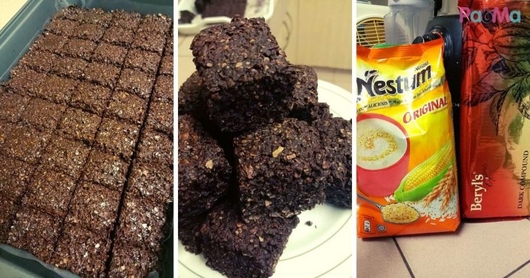 Resipi Nestum Bar 2 Bahan, Tak Perlu Bakar, Sebiji Rasa Macam Coklat Kit Kat!