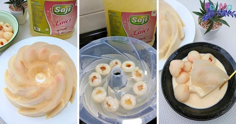 Puding Laici Berkuah Semudah ABC, Simple Tapi Sedap, Nikmatnya Makan Sejuk-Sejuk!