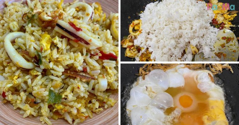 Sedapnya Nasi Goreng Sotong Kunyit, Tambah Cili Padi Pedas-Pedas, Habis Licin!