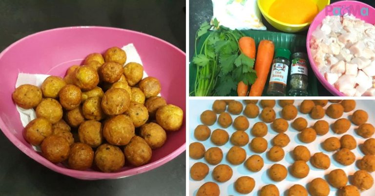 Senangnya Nak Buat Bebola Ayam Homemade Ni, Campak-Campak Tapi Sedap!