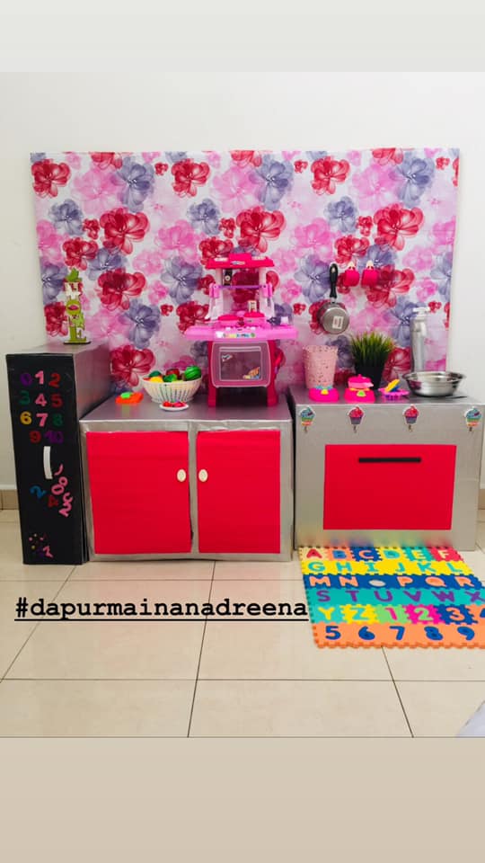 Buat Sama-Sama Anak Lagi Teruja, DIY Dapur Mainan Cara Jimat Tapi Cantik, Superb! 17 Buat Sama-Sama Anak Lagi Teruja, DIY Dapur Mainan Cara Jimat Tapi Cantik, Superb!