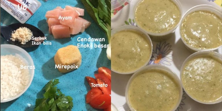 “Baru Anak Tak Jemu” Rasa Bubur Macam Ala Mushroom Soup, Ibu Ini Kongsi Resipi