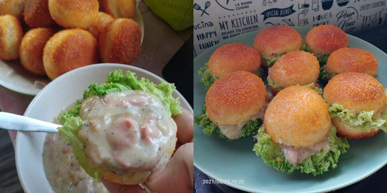 Pikat Selera Anak Dengan ‘Thai Bread Carbonara’ Viral, Ala Burger Malaysia!