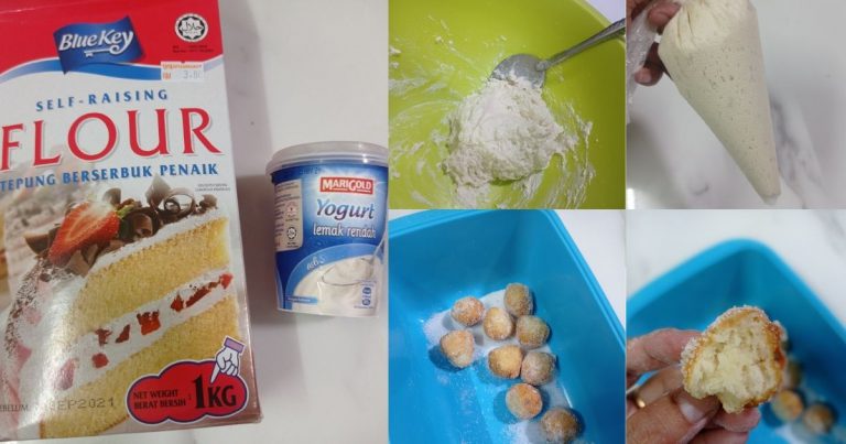 Resepi Donut Ball 2 Bahan Anak-Anak. Tak Perlu Susah Nak Uli & Gerenti Lembut!