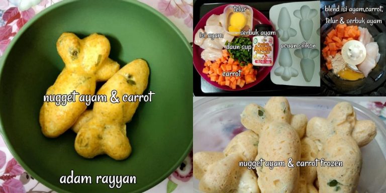 Cara Buat Nugget Ayam Sayur Versi Bayi, Hanya Guna 5 Bahan. Mudah & Berkhasiat!