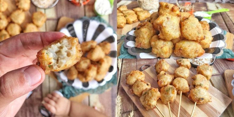Cucur Nasi Lembut & Gebu Tanpa Telur Untuk Bayi, Resipi Mudah & Jimat Masa