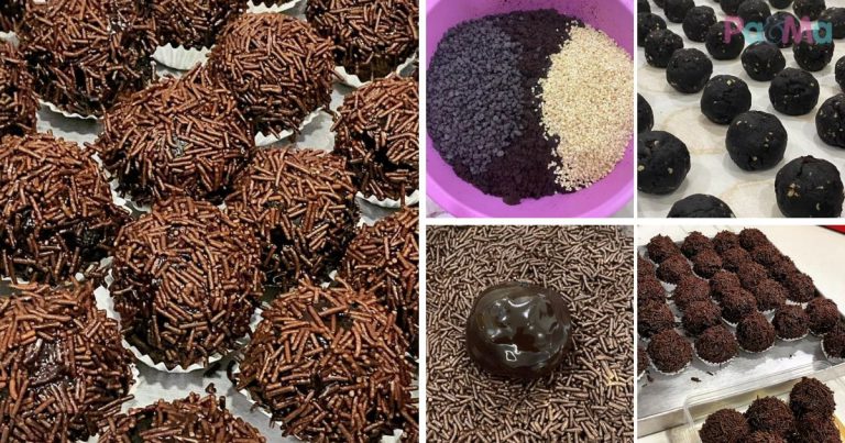 Sedapnya Coklat Almond Ball, Kepal-Kepal Terus Celup Coklat, Mudah!
