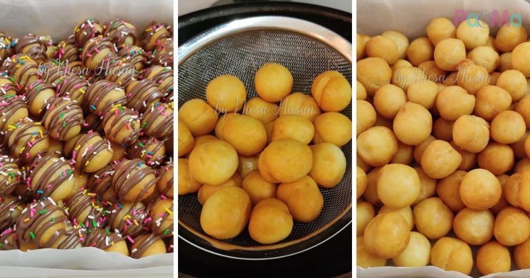Resepi Donut Ball Nutella, Bulat-Bulat Cantik, Sedap Sungguh!