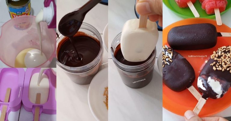 Aiskrim Ala Magnum 4 Bahan! Serius Sedap & Cara Buatnya Sangat Mudah
