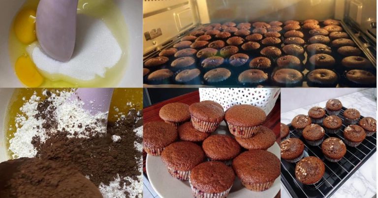 Muffin Milo Coklat Tanpa Mixer. Resepi Paling Mudah, Pilihan Anak-Anak