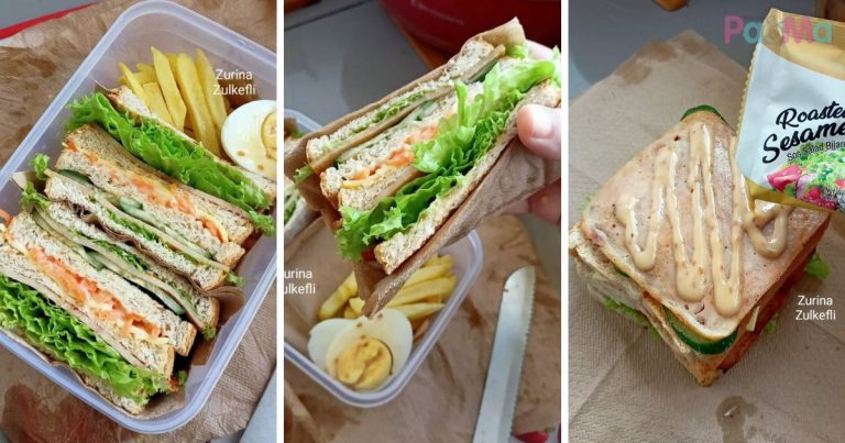 Resipi Bekal Sandwich Lof Ayam Untuk Anak, Tebal & Banyak Inti, Padu Sungguh!