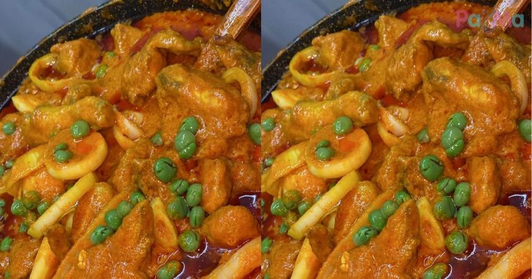 Padunya Ayam Masak Merah Versi Utara, Sekali Letak Dah Licin!