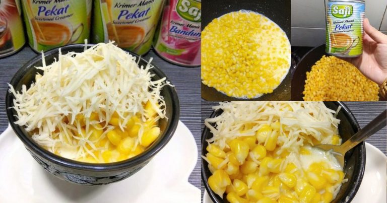 Sedapnya Jagung Lemak Manis Ala Pasar Malam, Tanpa Kukus Pun Sedap, Habis Licin!