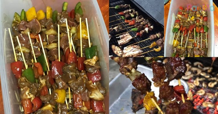 Resipi Skewer Daging Untuk BBQ, Selit Sayur Potong Kecil, Laju Anak Makan!