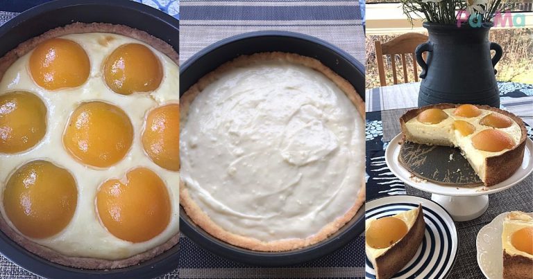 Resipi Aprikot Custard Tart, Manis & Cantik Berkilat, Sedapnya!