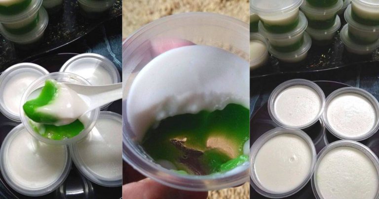 Tak Perlu Kukus Pun, Senangnya Buat Kuih Tepung Pelita Ni, Kacau Sampai Pekat Berkilat!