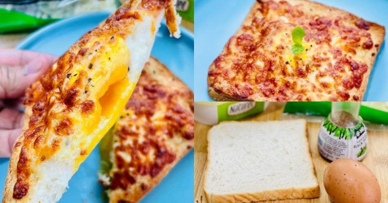 Cheesy Egg Toast 10 Minit Dah Siap! Menu Sahur Simple & Kenyang