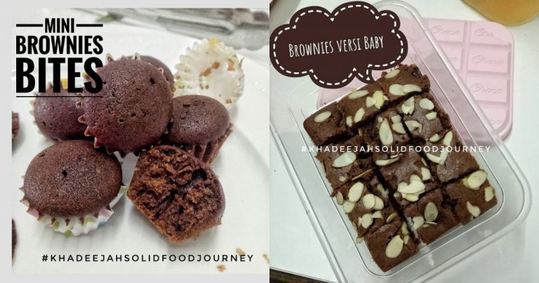 Guna Adunan Brownie Buat Cookies & Mini Brownie Bites Untuk Bayi