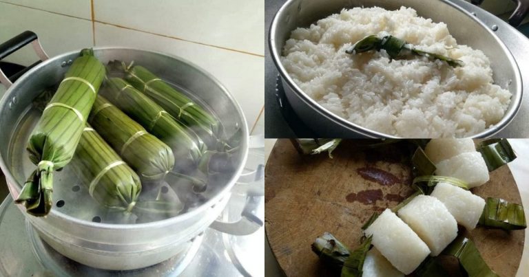 Ketupat Palas Daun Pisang, Lebih Mudah Nak Sediakan!