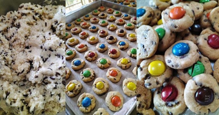 Biskut M&M Guna Sukatan Cawan. Penuh Taburan Coklat, Confirm Anak Suka!