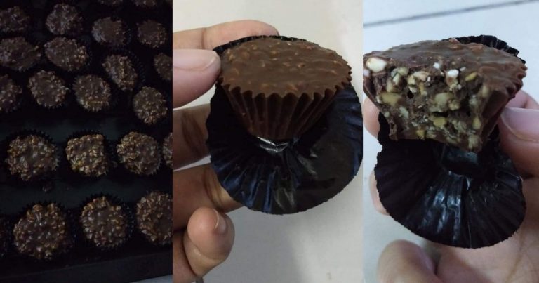 Coklat Almond Nibs Sedap & Tak Manis Pun. Resipi 2 Bahan Senang Sungguh!