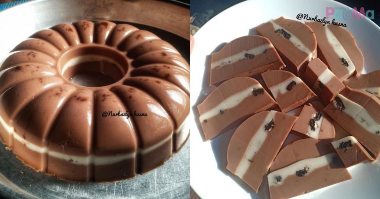 Cara Buat Puding Milo Lapis Oreo Simple, Lagi Sedap & Power Tambah Susu!