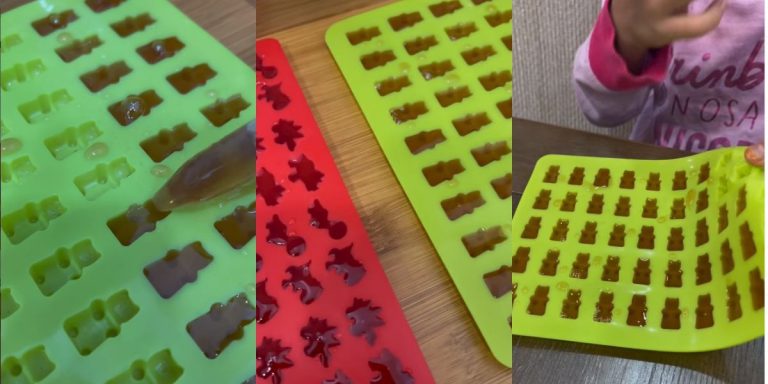 Buat Sendiri Gummy Bear Guna 4 Bahan Je, 6 Minit Dah Siap!