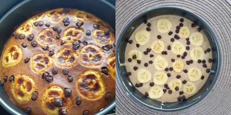 Resepi Kek Pisang Mudah Guna Sukatan Cawan, Bakar Guna Air Fryer Je!