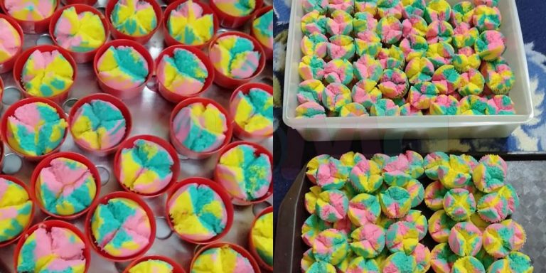 Resepi Apam Mekar Paddle Pop, Guna Sukatan Cawan & Kukus Sahaja