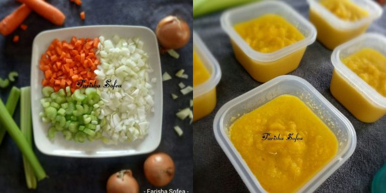 Mirepoix, Bahan Penyedap Makanan Bayi. Cara Nak Sediakan Sangat Mudah!