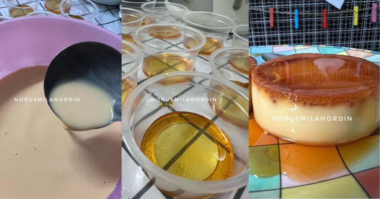 Puding Karamel Mini Lembut Elok Kejadiannya. Guna Tip Ni, Tak Bau Hanyir Telur!