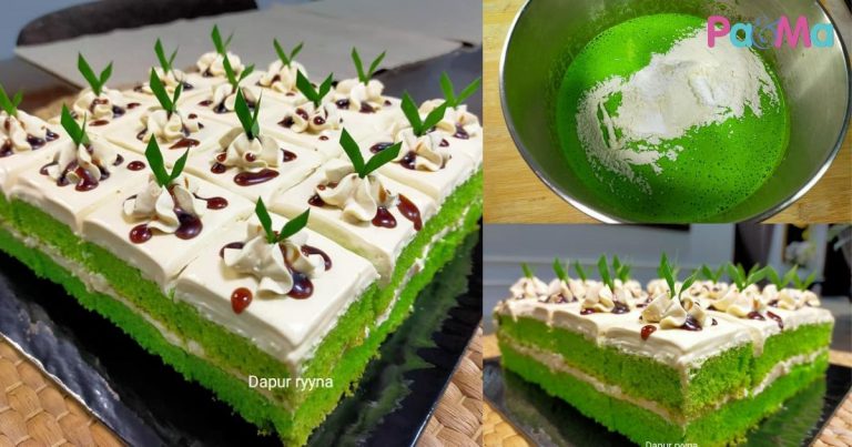 Resipi Kek Pandan Gula Melaka, Kurang Manis Tapi Sedap, Tak Sampai Sehari Dah Licin!