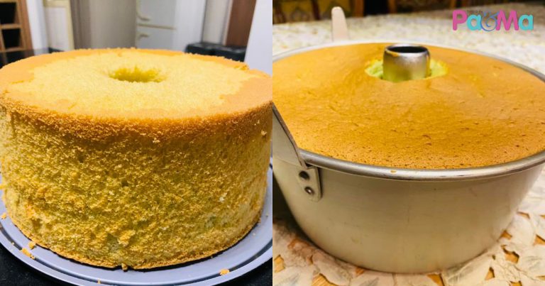 Resipi Kek Chiffon Pandan Naik Elok & Gebu, Air Tangan Orang Lama, Tak Guna Ovalette Pun!