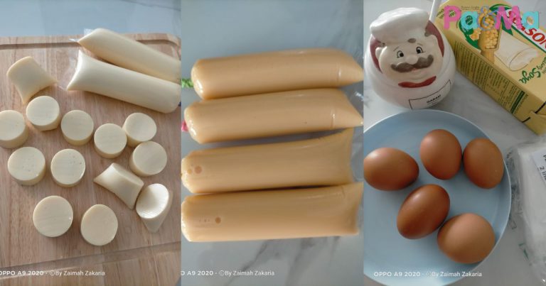 Buat Sendiri Tauhu Telur Homemade, 3 Bahan Saja, Senang Sangat!