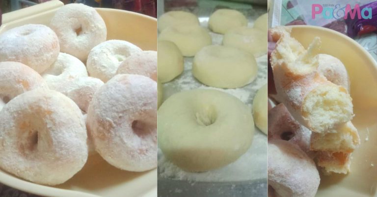 Donat Susu Lagi Sedap, Lembut & Gebu, Kisar 2 Bahan Ni Saja, Berebut Anak Makan!