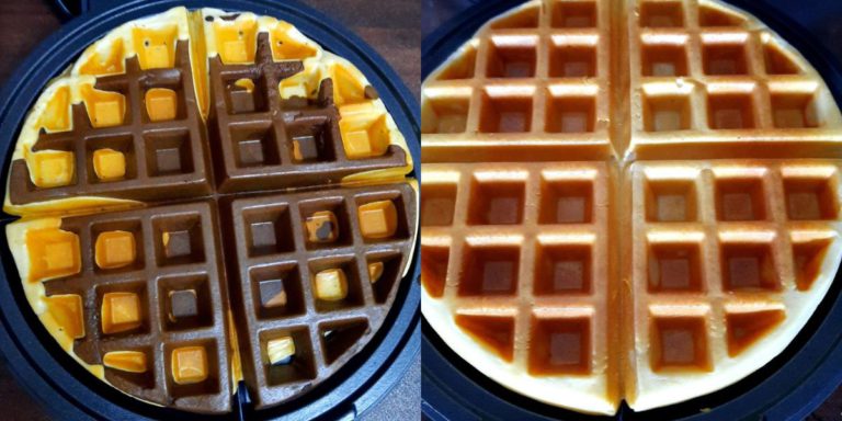 Resepi Waffle 3 Bahan, Bancuh Siap-Siap Esok Pagi Tinggal Masak Je!
