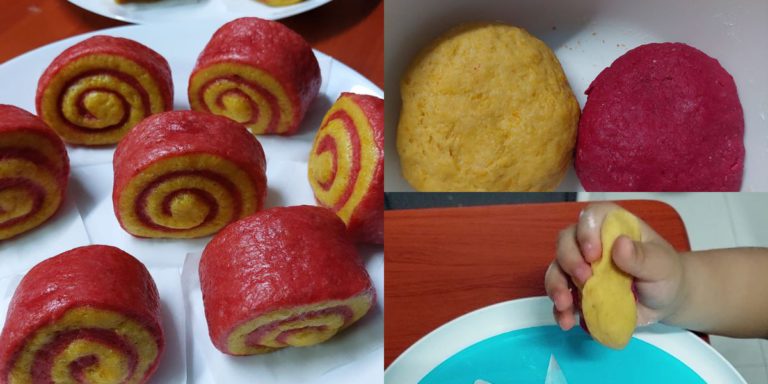 Colourful Mantou Guna Natural Food Coloring. Guna Sukatan Cawan, Ibu Ini Kongsi Resepi Mudah!