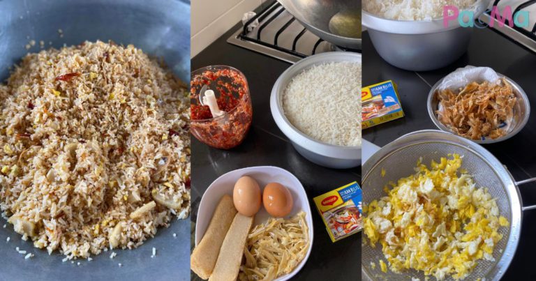 Resipi Nasi Goreng Cili Kering, Asing Telur Hancur Dan Bilis, Padu Sungguh!