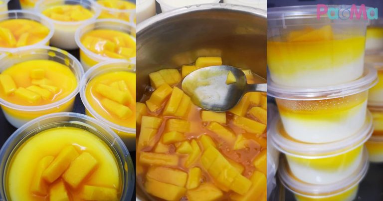 Bukan Dadih Susu Biasa, Tapi Topping Mangga Sunquick, Sedapnya Makan Sejuk-Sejuk!