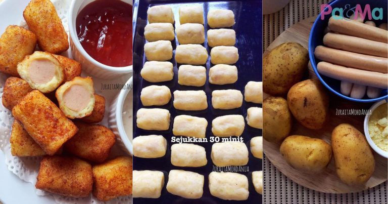 Cara Buat Hot Dog Tots Mudah, Parut Kentang Halus-Halus, Laju Anak Makan!