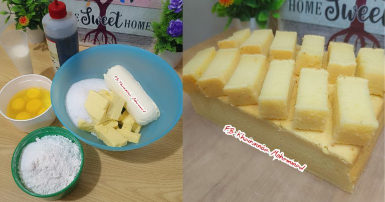 Resepi Kek Butter Cheese Terlajak Sedap. Moist & Cair Dalam Mulut!
