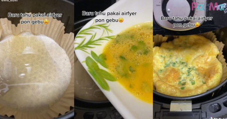 Malas Panaskan Kuali, Goreng Telur Dadar Guna Air Fryer Pun Boleh, Tetap Gebu!