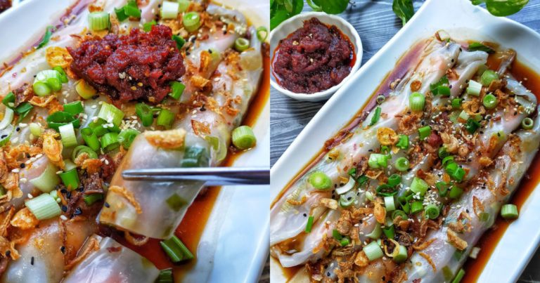 Makan Kenyang Tanpa Nasi, Patut Cuba Resipi Chee Cheong Fun Ni. Terlajak Sedap!