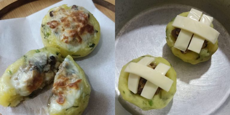 Resepi Cheesy Potato Pod Versi Bayi, Memang Padu! Hanya Bakar Guna Air Fryer Sahaja