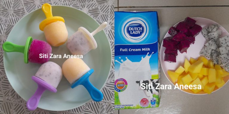 Resepi Aiskrim Buah Hanya 3 Bahan, Snek Sihat Untuk Bayi! Rugi Tak Cuba