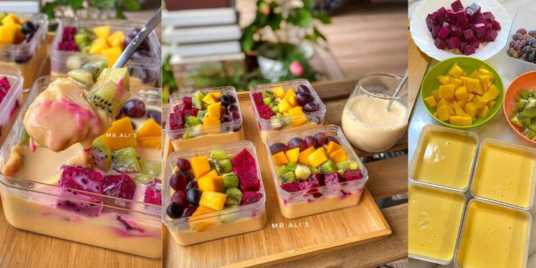 Resepi Puding Buah Kuah Kastard, Mudah Sangat! Bahan Pun ‘Simple’
