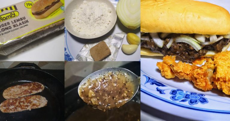 Berbaloi Buat Sendiri Burger Prosperity Ala MCD. Homemade Sos Lada Hitam Padu!