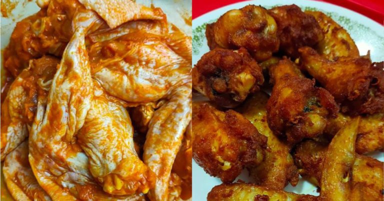 Ayam Goreng Lebih Sedap Campur 3 Bahan Ini. Garing Di Luar Juicy Dalamnya!